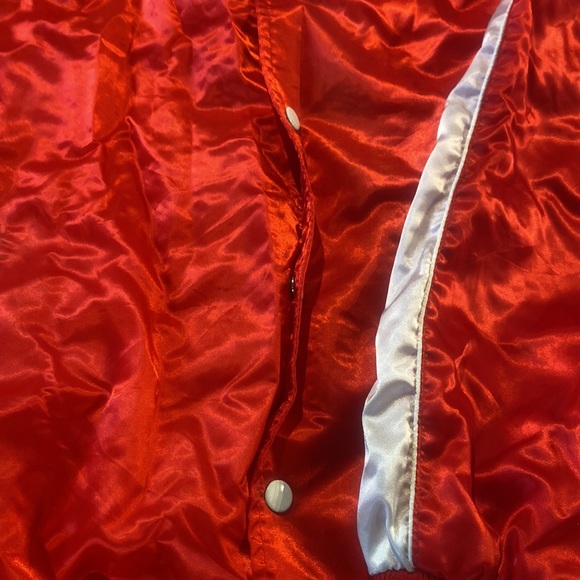 Vintage red satin bomber (!!) - Picture 3 of 7